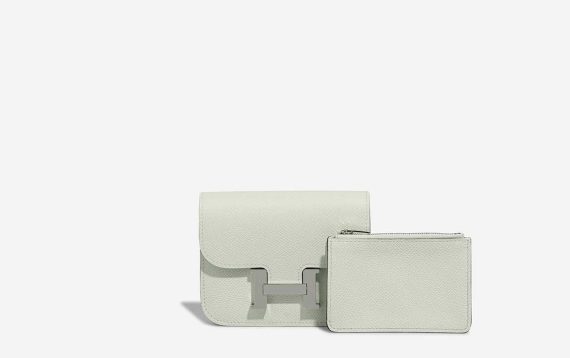 Hermès Constance Slim Wallet Epsom Vert Fizz Front | Sell your designer bag