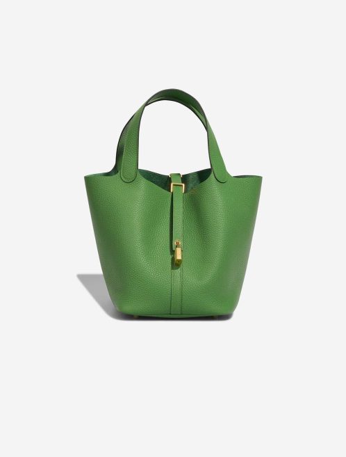 Hermès Picotin 22 Taurillon Clémence Vert Yucca Front | Sell your designer bag