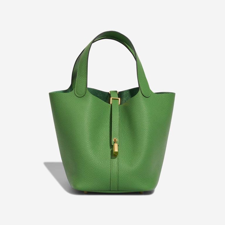 Hermès Picotin 22 Taurillon Clémence Vert Yucca Front | Vendre votre sac de créateur