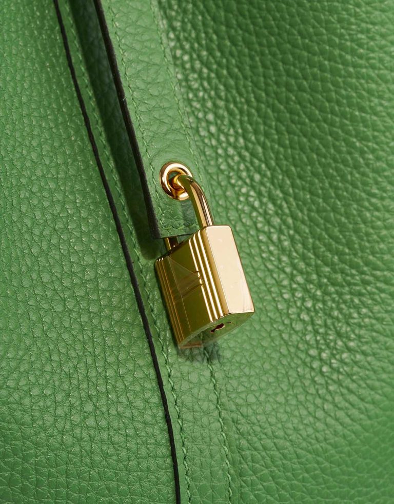 Hermès Picotin 22 Taurillon Clémence Vert Yucca Système de fermeture | Vendre votre sac de créateur