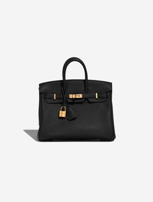 Hermès Birkin 25 Togo Schwarz Front | Verkaufen Sie Ihre Designer-Tasche