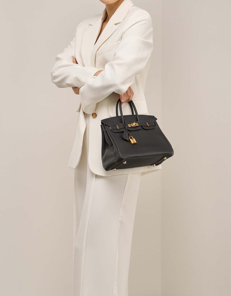 Hermès Birkin 25 Togo Black  Front | Sell your designer bag