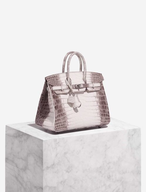 Hermès Birkin Himalaya 25 Niloticus Crocodile White Front | Sell your designer bag