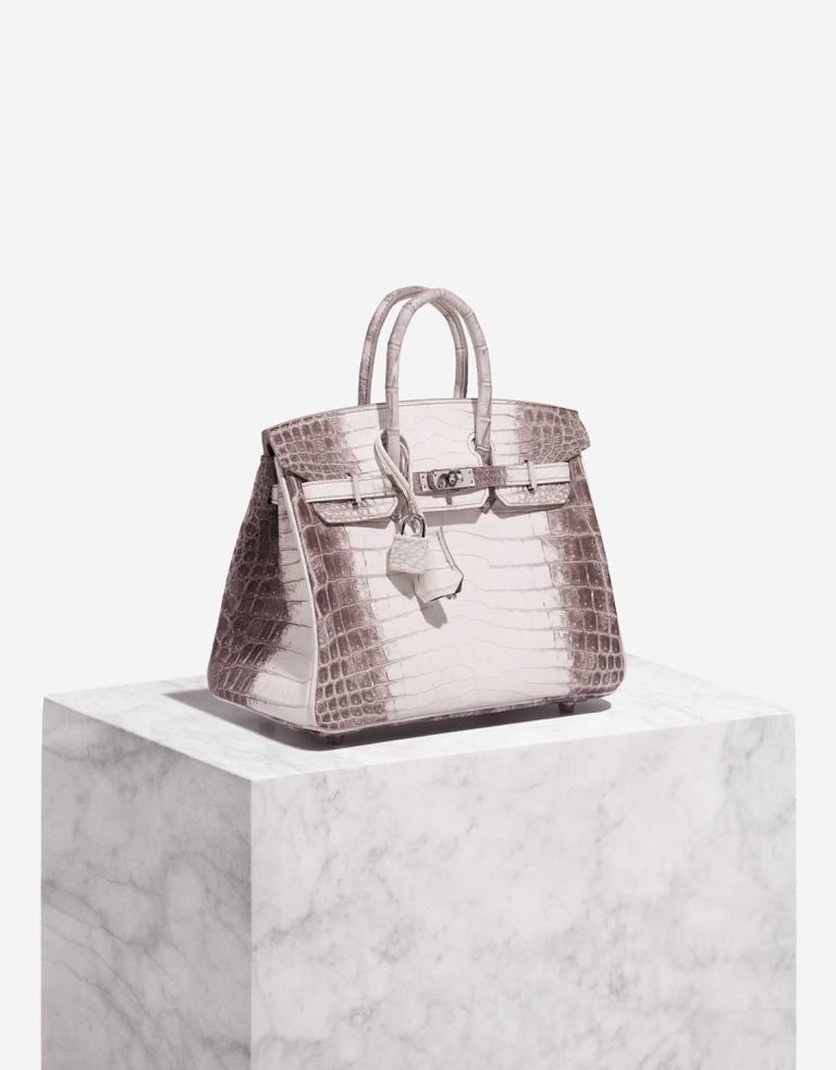 Hermes Birkin Himalaya 25 Niloticus Crocodile White SACLAB