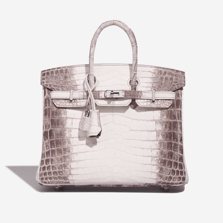 Hermès Birkin Himalaya 25 Niloticus Crocodile White Front | Vendre votre sac de créateur