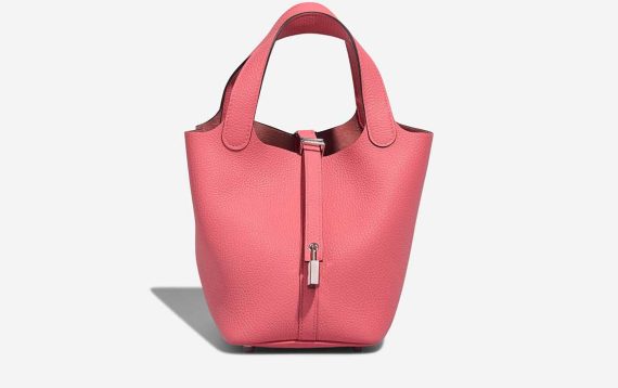 Hermès Picotin 18 Clémence Rose Azalée Front | Verkaufen Sie Ihre Designertasche