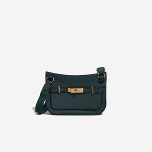 Hermès Jypsière Mini Evercolor Vert Cyprès / Vert Rousseau Front | Vendre votre sac de créateur