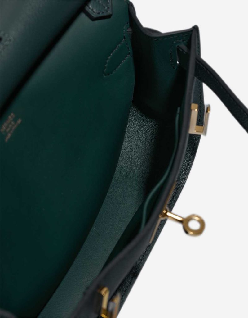Hermès Jypsière Mini Evercolor Vert Cyprès / Vert Rousseau | SACLÀB