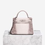 Hermès Kelly Himalaya 28 Niloticus Crocodile White Front | Sell your designer bag