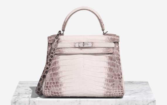 Hermès Kelly Himalaya 28 Niloticus Crocodile White Front | Sell your designer bag