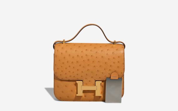 Hermès Constance 18 Straußengold Front | Verkaufen Sie Ihre Designertasche