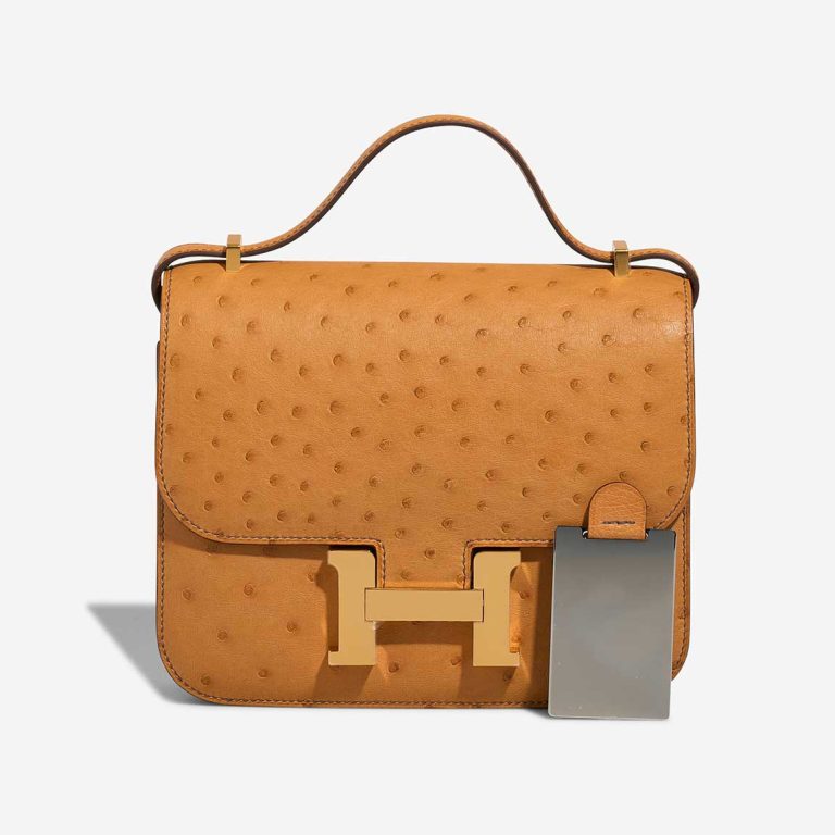 Hermès Constance 18 Ostrich Gold Front | Sell your designer bag