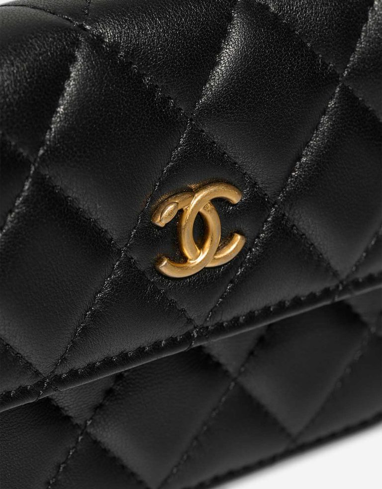 Chanel Timeless Belt Bag Lamb Black Closing System | Sell your designer bag