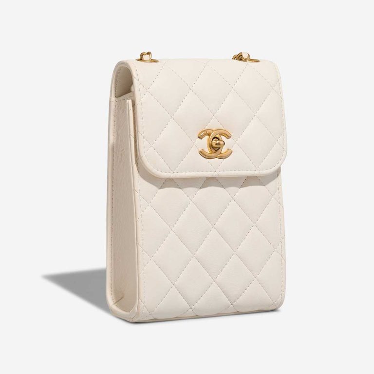 Chanel Porte-Téléphone Agneau Blanc | Vendez votre sac de créateur