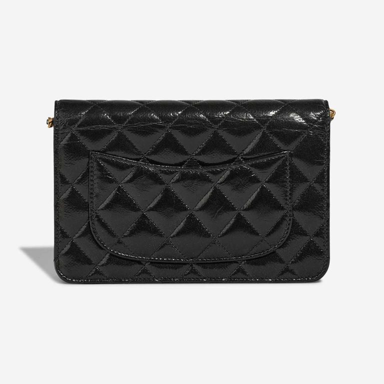 Chanel 2.55 Neuauflage Wallet On Chain Lack Schwarz | Verkaufen Sie Ihre Designertasche