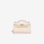 Hermès Kelly Pochette Mini Autruche Nata Front | Vendez votre sac de créateur