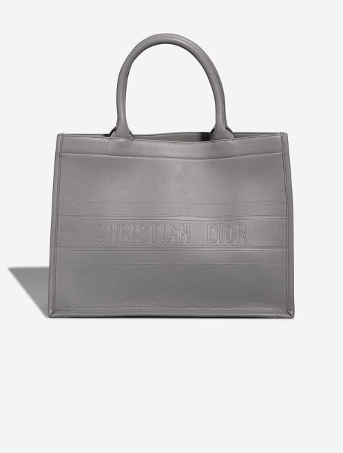 Dior Book Tote Medium Lamb Grey Front | Sell your designer bag