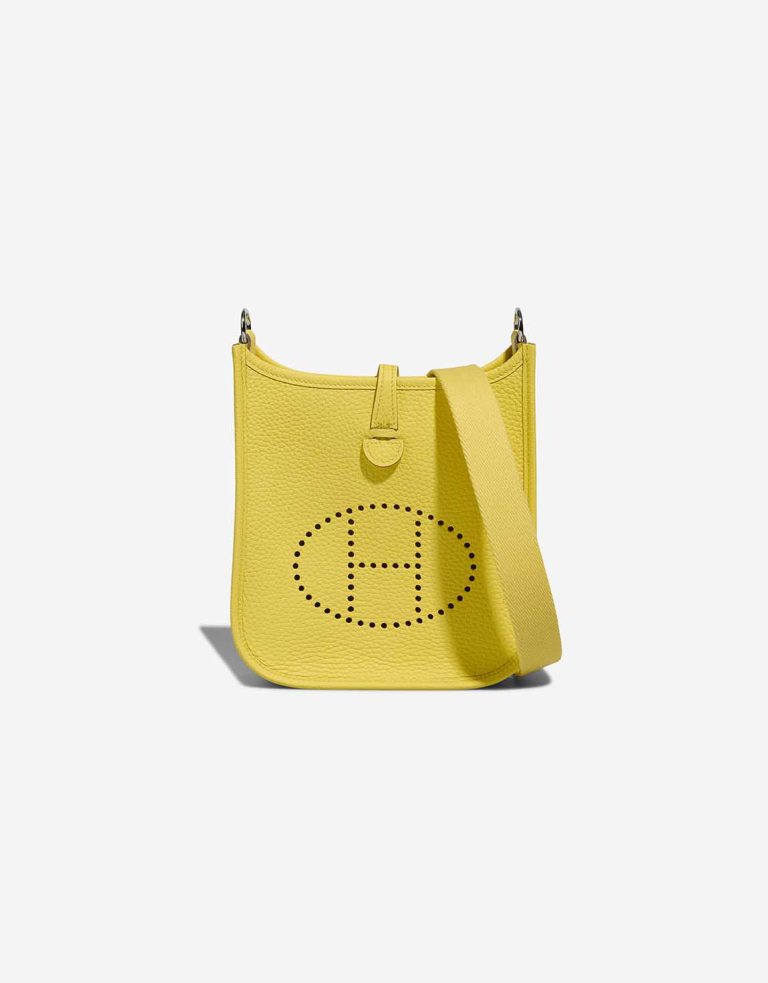 Hermès Evelyne 16 Taurillon Clémence Lime Front | Sell your designer bag