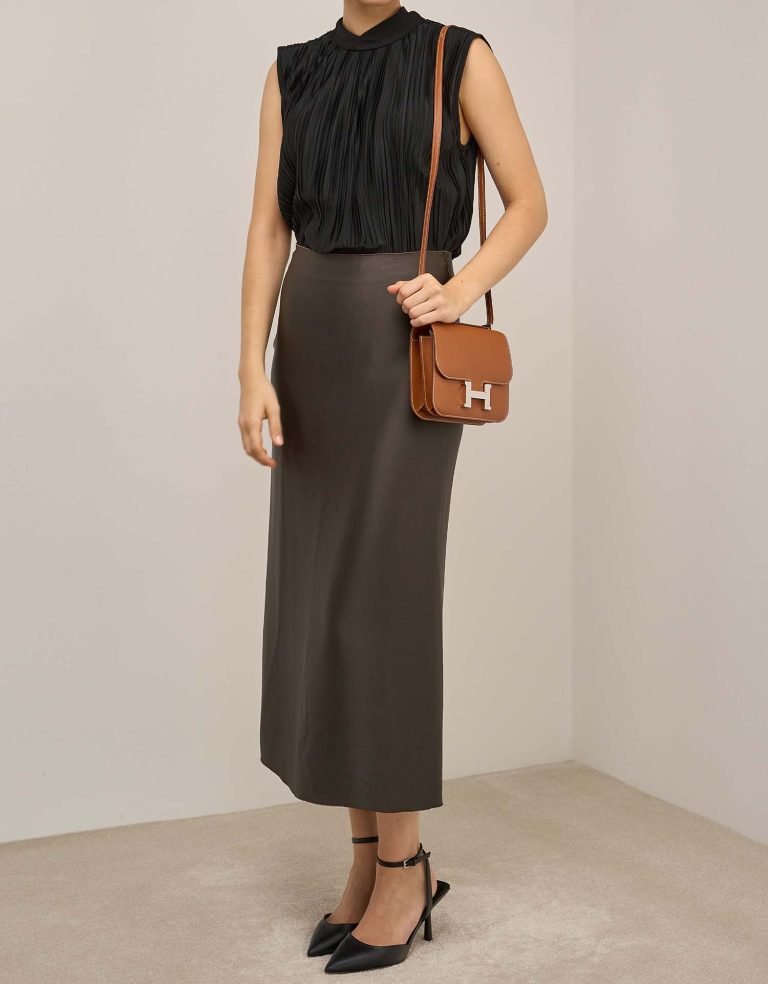 Hermès Constance 18 Epsom Gold Front | Vendez votre sac de créateur