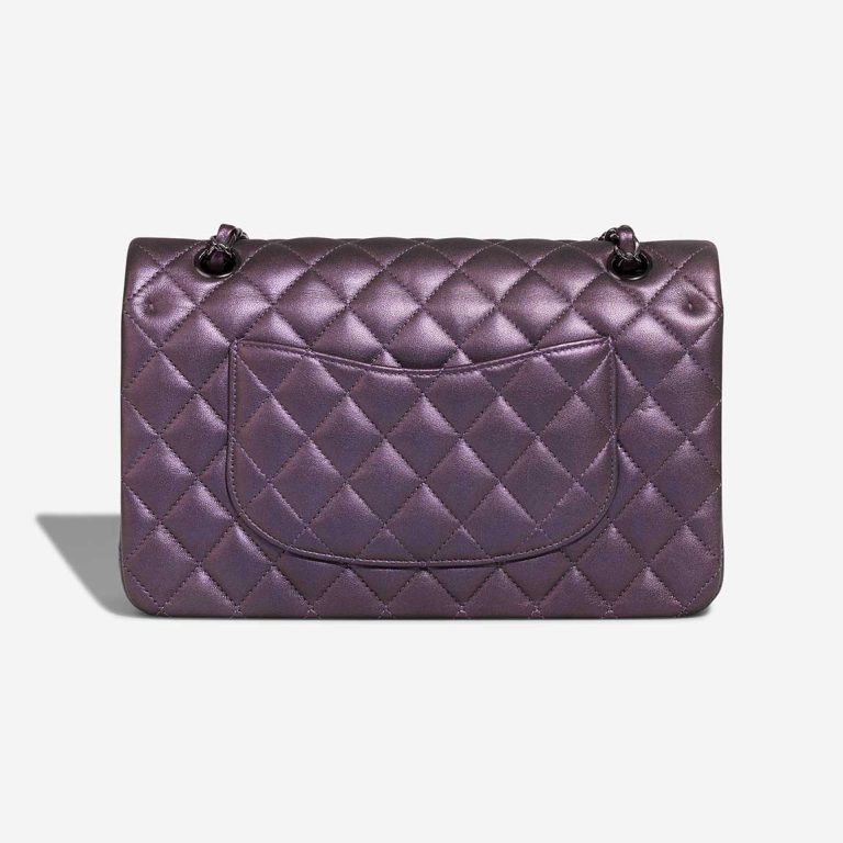 Chanel Timeless Mittel Lammleder Schillerndes Violett | Verkaufen Sie Ihre Designertasche