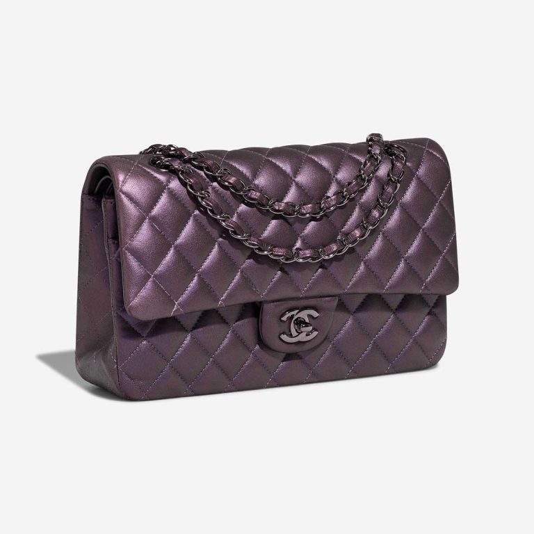 Chanel Timeless Mittel Lammleder Schillerndes Violett | Verkaufen Sie Ihre Designertasche