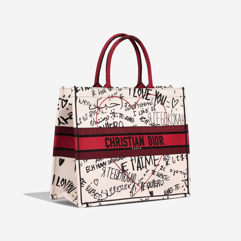 Dior Book Tote Dioramour Graffiti Large White / Red / Black | Sell your designer bag