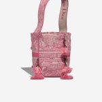 Dior D Bubble Bucket Canvas Neon Pink / White Front | Sell your designer bag