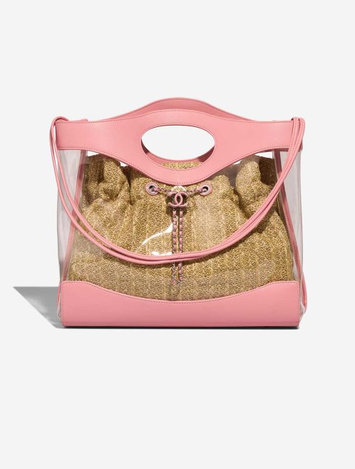 Chanel Shopping Tote Large Calf / Rattan / PVC Blush / Beige Front | Sell your designer bag
