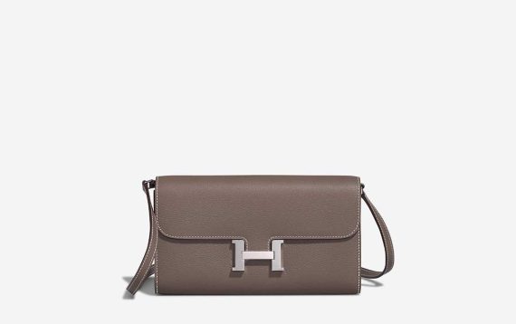 Hermès Constance To Go Evercolor Étoupe Front | Vendez votre sac de créateur