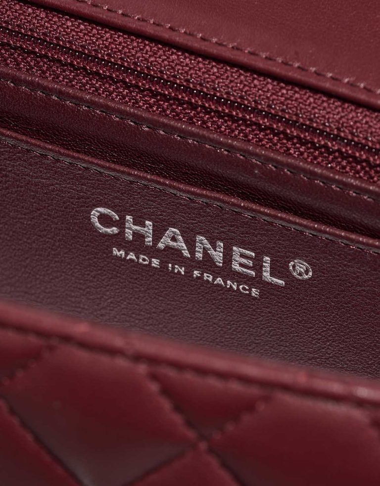 Chanel Timeless Mini Rectangular Lamb Burgundy Logo | Sell your designer bag