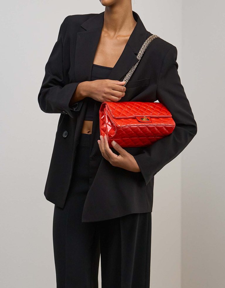 Chanel 2.55 Reissue 225 Patent Red Front | Verkaufen Sie Ihre Designer-Tasche