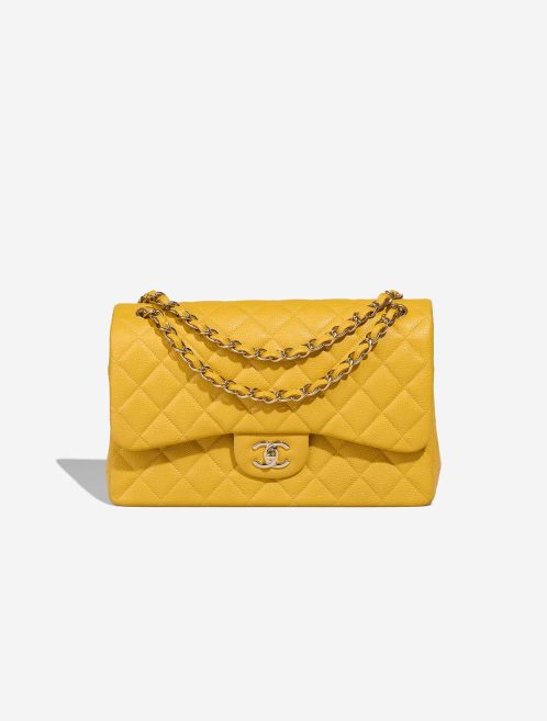 Chanel Timeless Jumbo Caviar Amber Front | Sell your designer bag
