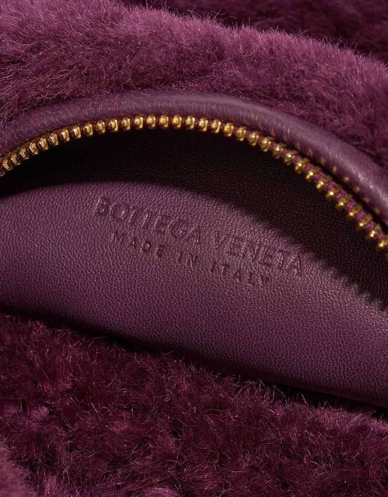 Bottega Veneta Jodie Small Shearling Burgundy Logo | Sell your designer bag