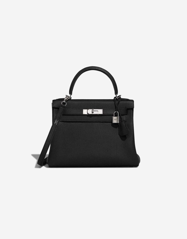 Hermès Kelly 28 Togo Black  Front | Sell your designer bag