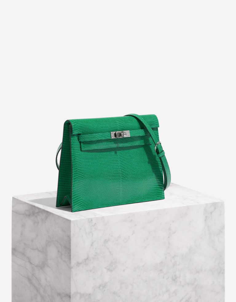 Hermès Kelly Danse Salvator Lizard Vert Menthe Front | Sell your designer bag