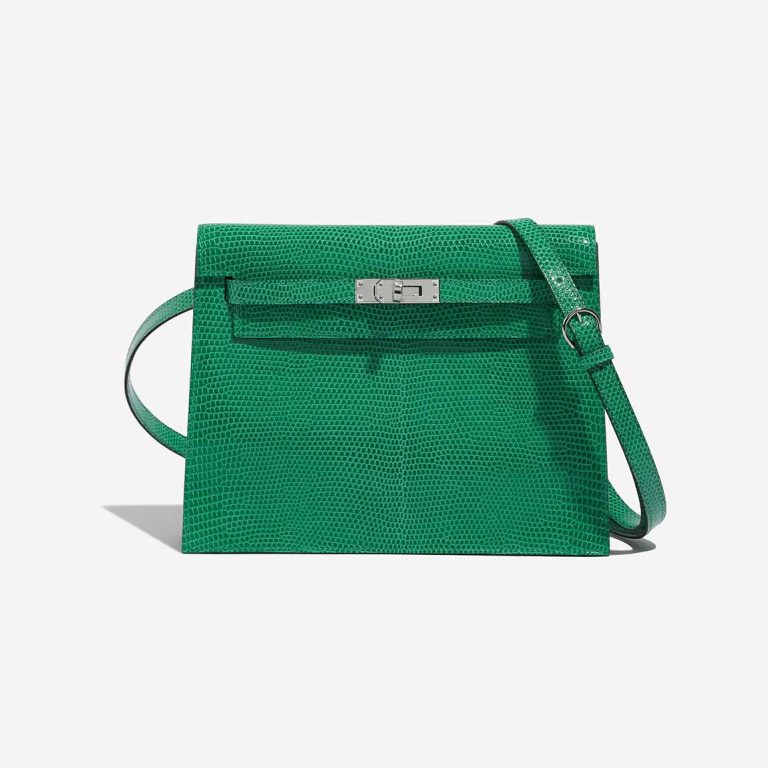 Hermès Kelly Danse Salvator Lizard Vert Menthe Front | Verkaufen Sie Ihre Designer-Tasche