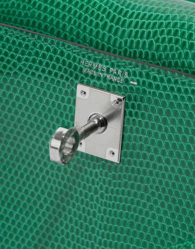 Hermès Kelly Danse Salvator Lizard Vert Menthe Logo | Verkaufen Sie Ihre Designertasche