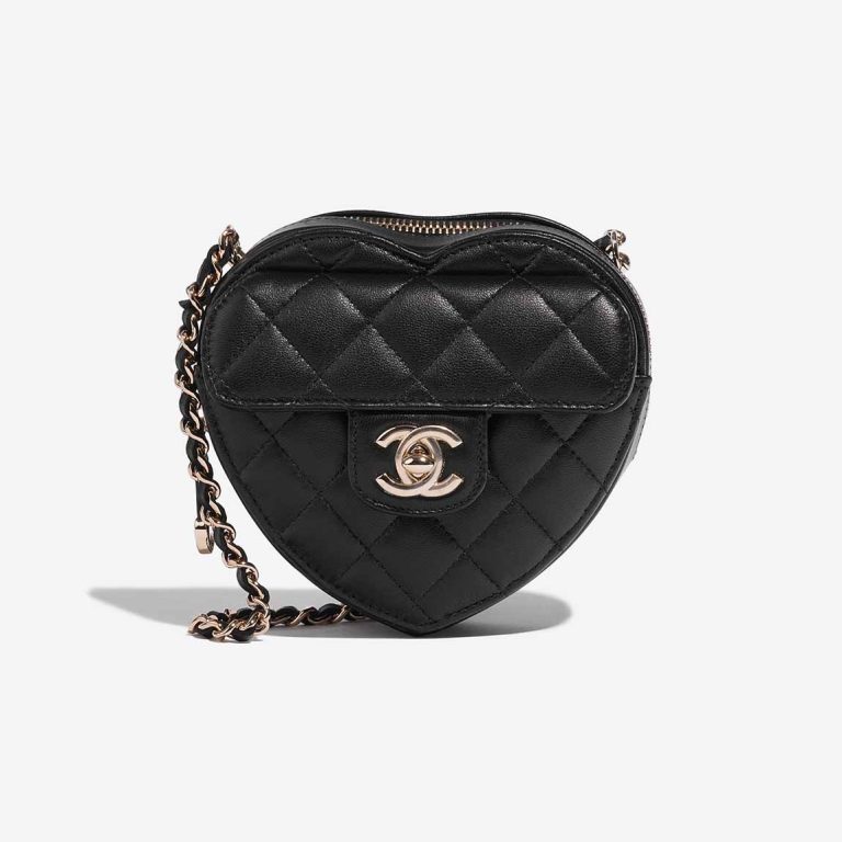 Chanel Timeless Heart Small Lammleder Black Front | Verkaufen Sie Ihre Designer-Tasche