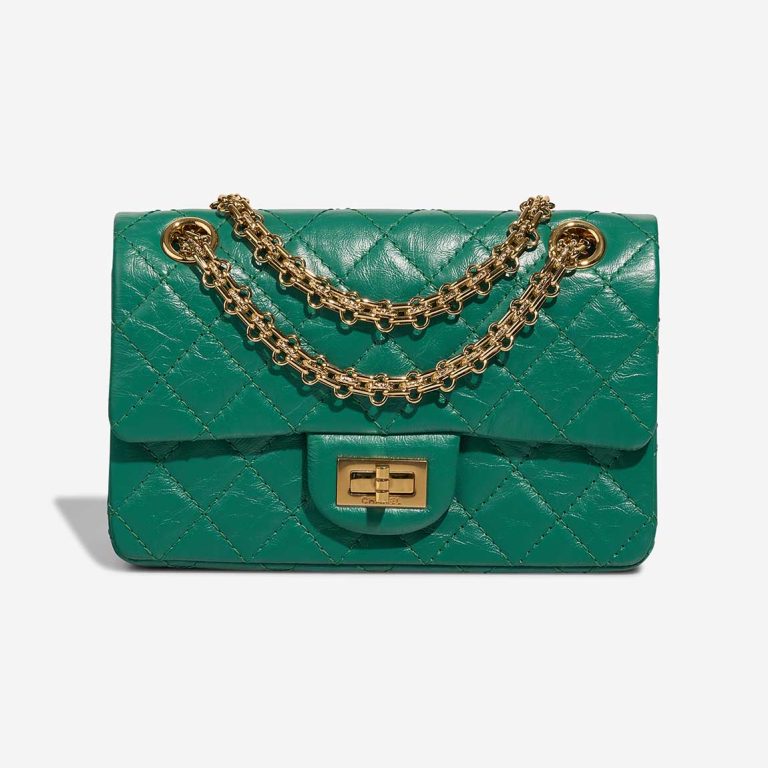 Chanel 2.55 Reissue 224 Aged Calf Green Front | Sell your designer bag
