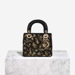 Dior Lady Bijou Mini Satin Black Front | Sell your designer bag