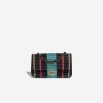 Chanel Timeless Mini Rectangular Lamb / Satin Dark Blue / Multicolour Front | Sell your designer bag