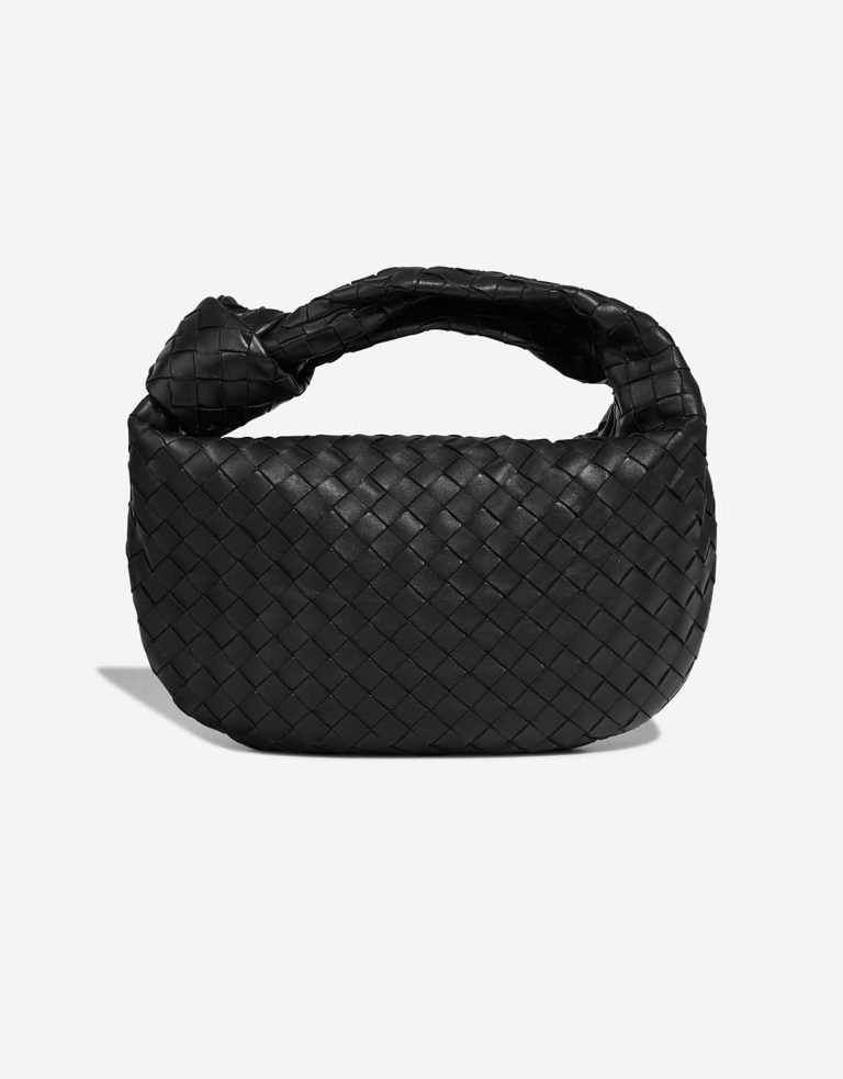 Bottega Veneta Jodie Teen Lamb Black Front | Sell your designer bag