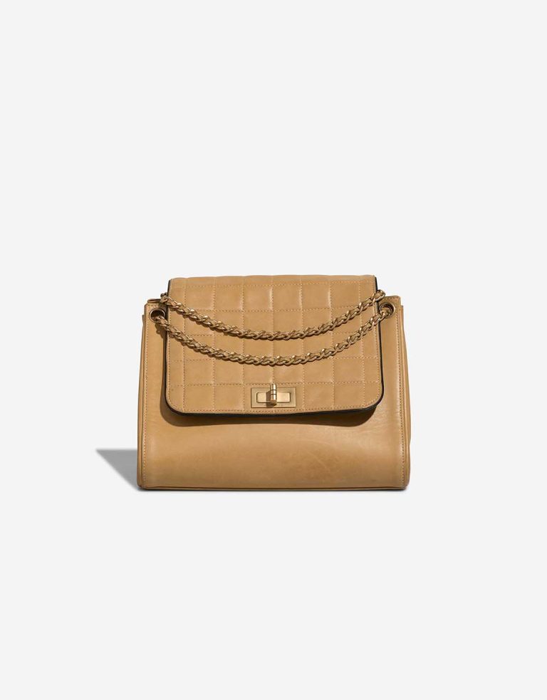 Chanel 2.55 Reissue Chocolate Bar Lamb Beige Front | Sell your designer bag