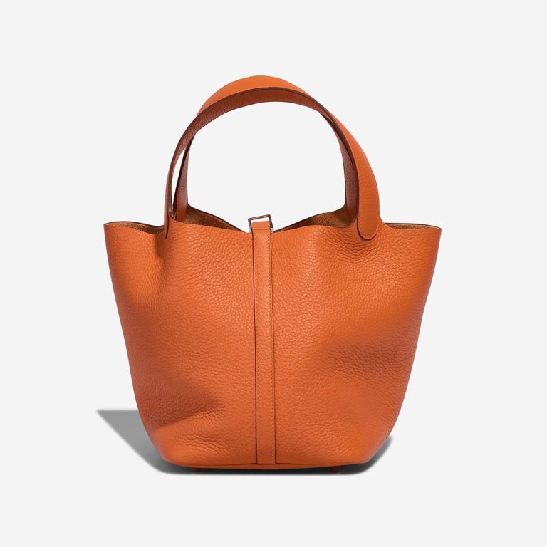 Hermès Picotin 22 Taurillon Clémence Orange | Vendre votre sac de créateur