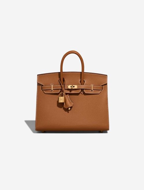 Hermès Birkin 25 Epsom Gold Front | Sell your designer bag