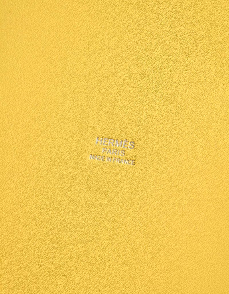 Hermès Toupet Farming Picnic Osier / Swift Jaune de Naples / Beige SACLÀB