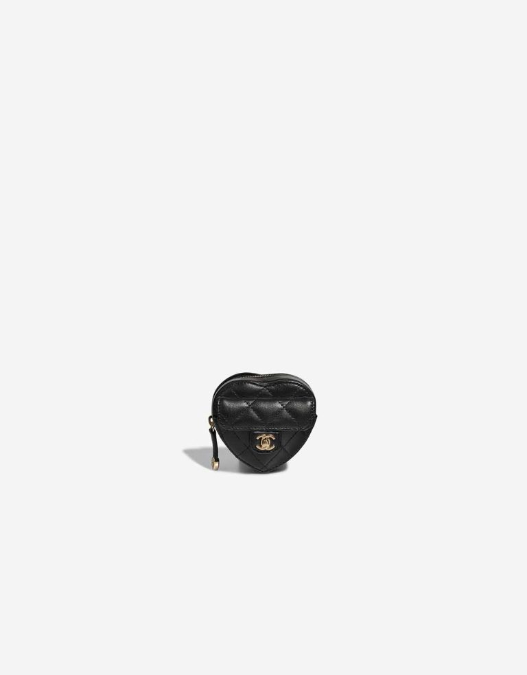 Chanel Timeless Heart Micro Lammleder Black Front | Verkaufen Sie Ihre Designer-Tasche