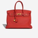 Hermès Birkin 35 Clémence Rouge Tomate Front | Verkaufen Sie Ihre Designertasche