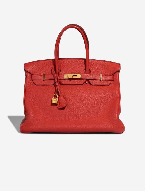 Hermès Birkin 35 Clémence Rouge Tomate Front | Verkaufen Sie Ihre Designertasche
