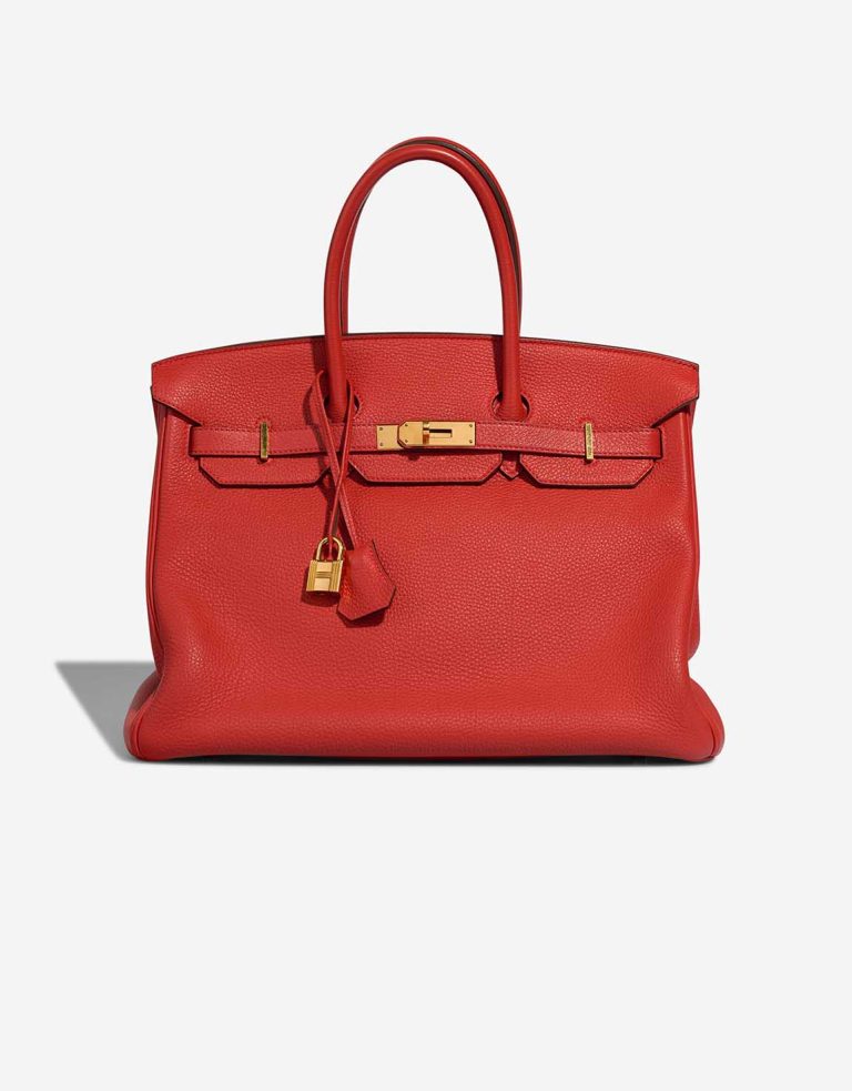 Hermès Birkin 35 Clémence Rouge Tomate Front | Sell your designer bag